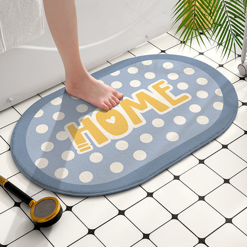 Bathroom Rug 40x60cm Water Absorbent Mat Anti-Slip Bottom Bathroom Rug 40x60cm Water Absorbent Mat Anti-Slip Bottom
